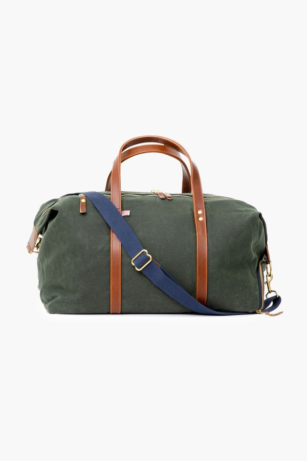 Hunter Green Waxed Heritage Weekender Duffel | Tuckernuck (US)