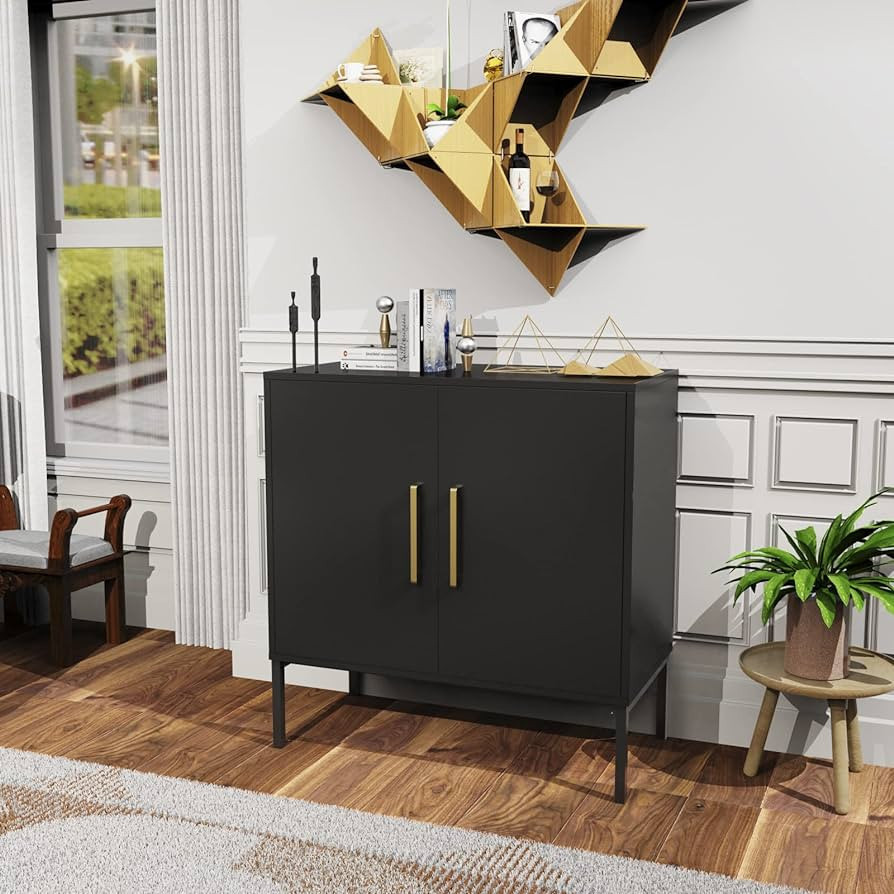JOZZBY Storage Buffet Cabinet, Freestanding Sideboard with Double Doors, Modern Wooden Sideboard,... | Amazon (US)