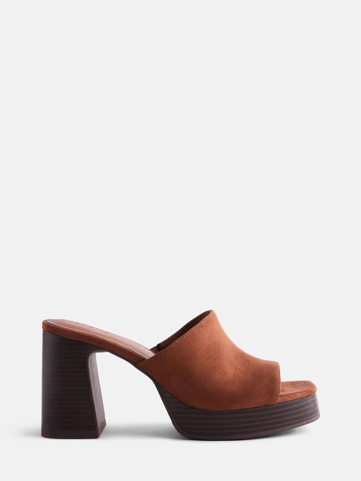 Scenario Women's Faux Suede Platform Heel Sandals | Walmart (US)