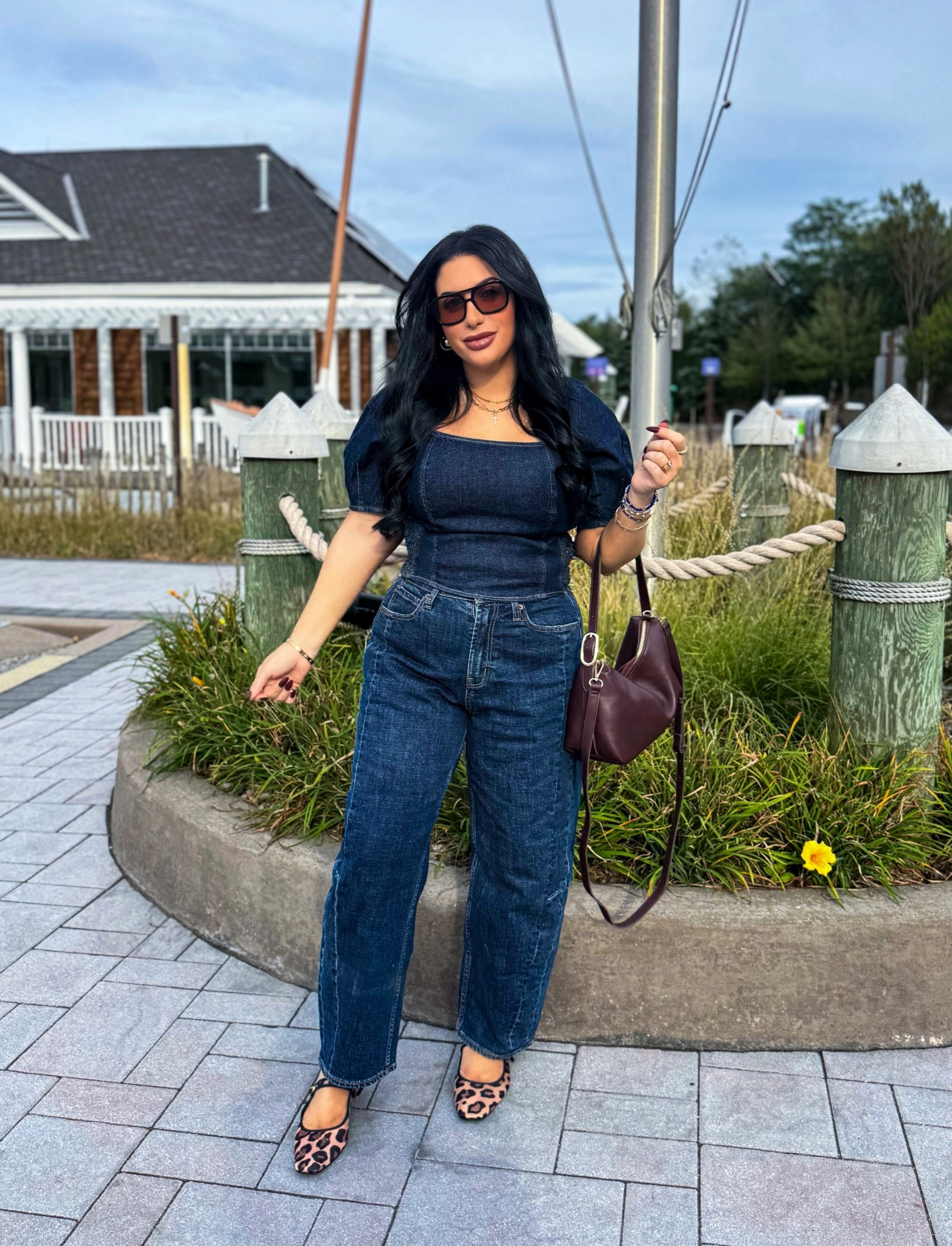 Denim on denim styled for fall💙🍁🍂

#LTKStyleTip #LTKPetite #LTKSeasonal