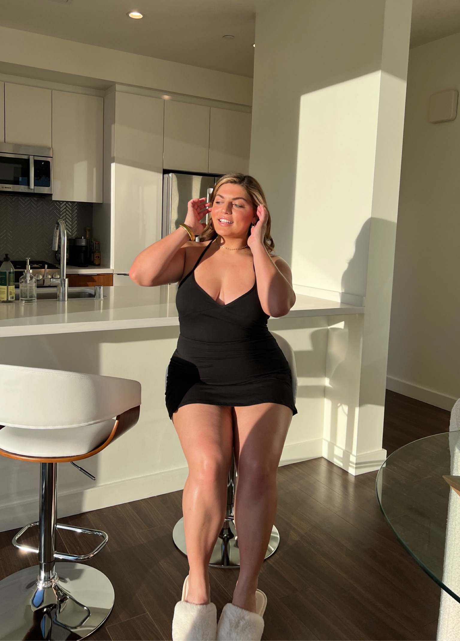 this lspace workout dress is so cute to throw on casually or for the gym! it has built in shorts which I love. it’s so comfortable and the fit is great! 