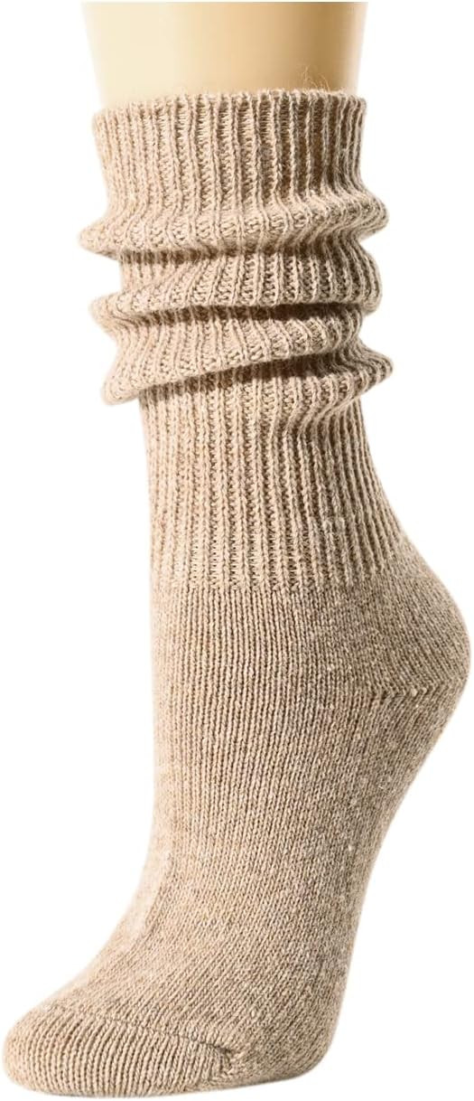 sockfun Slouch Socks Women, Scrunch Socks Women, Stacked Long Chunky Baggy Wool Socks 80s 90s | Amazon (US)