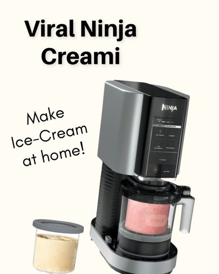 Ninja Creami ! It’s the viral machine that makes ice-cream! I have a highlight bubble on IG sharing all my favorite recipes and hacks @brockandbostonofficial 🙌🏼