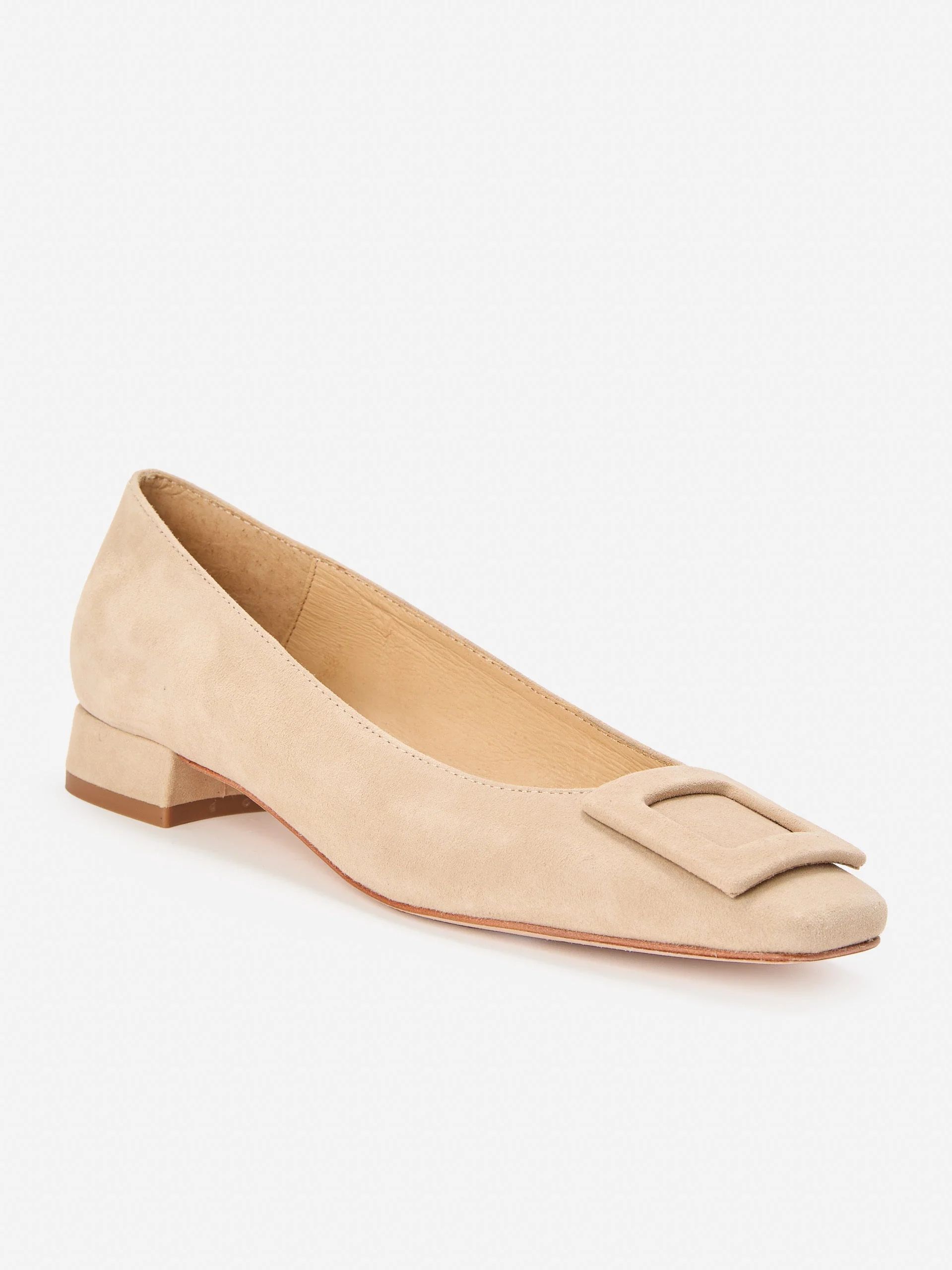 Taupe Solid Lisbeth Suede Block Heels | Women's Shoes  | J.McLaughlin | J.McLaughlin