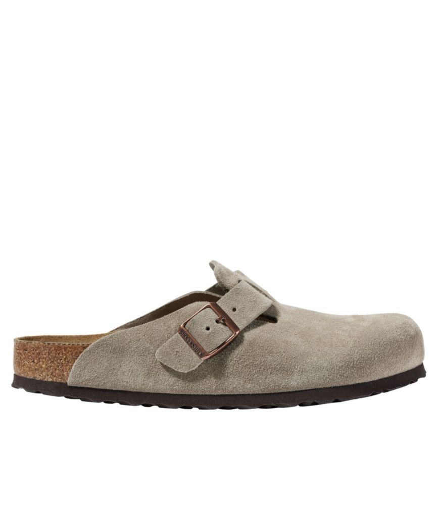 Men's Birkenstock Soft Footbed Boston Clogs, Suede | L.L. Bean