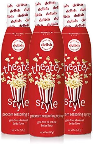 Winona Pure Popcorn Butter, Theater Style 5 Ounce (3-Pack) | Delicious Popcorn Spray with 0 Calor... | Amazon (US)