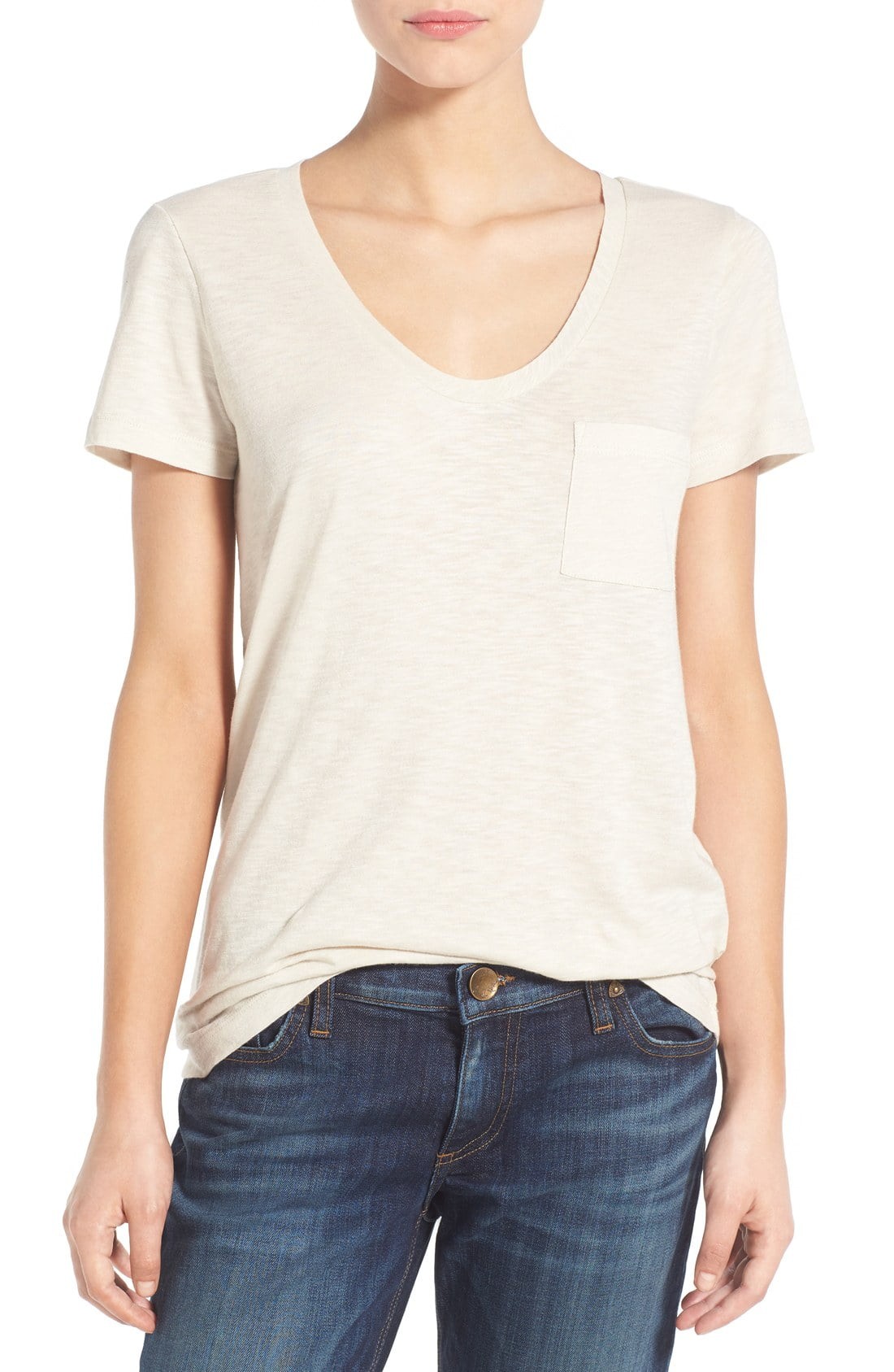 Rounded V-Neck Tee | Nordstrom
