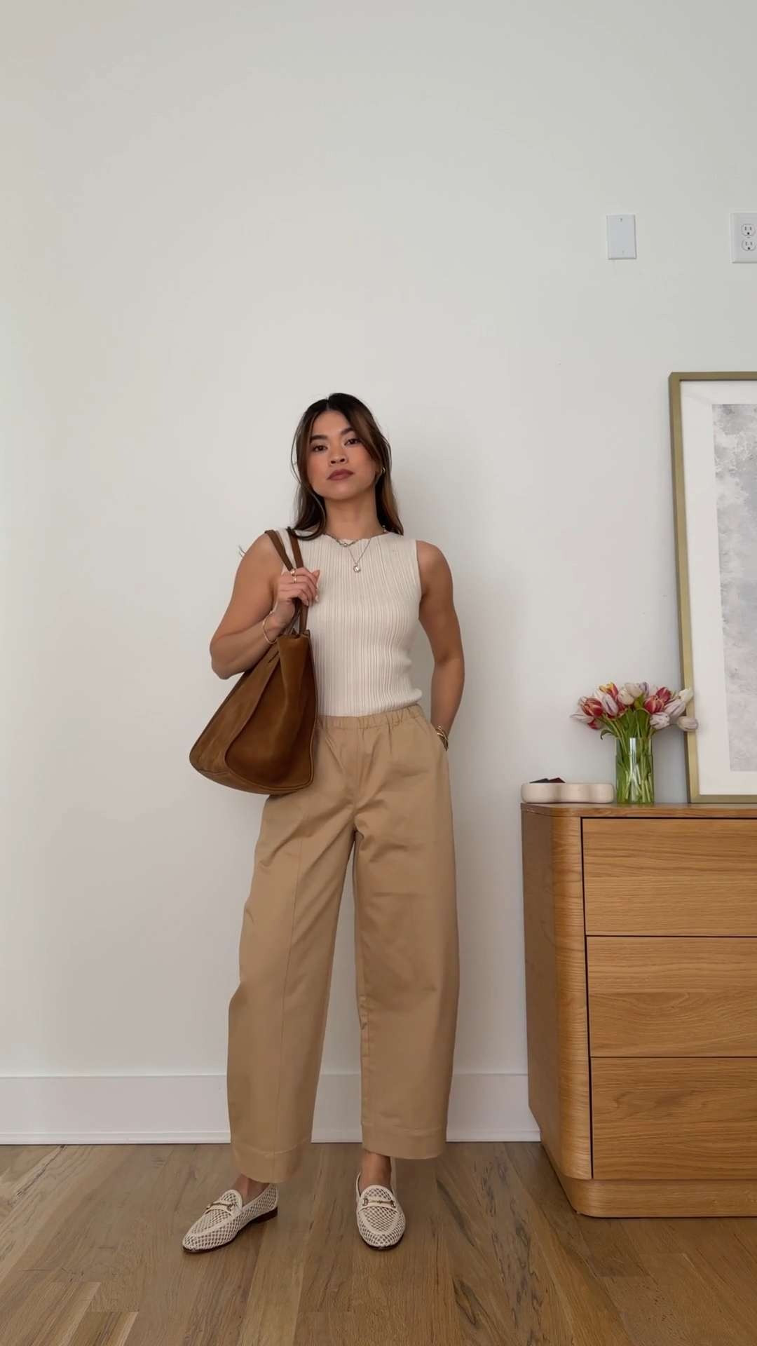 Sizing info:
•Top size XS
•bottoms size 2XS in hourglass tan 

petite fashion, get dressed with me, outfit inspiration, ootd, nashville outfit, Nashville influencer, petite style, vacation style, casual outfits, mom style, petite pants, spring outfits, spring outfit info, spring pants, spring outfit idea, spring top, spring bag, spring shoes, 
 
@Aritzia 
 

#LTKootd #LTKPetite #LTKSeasonal