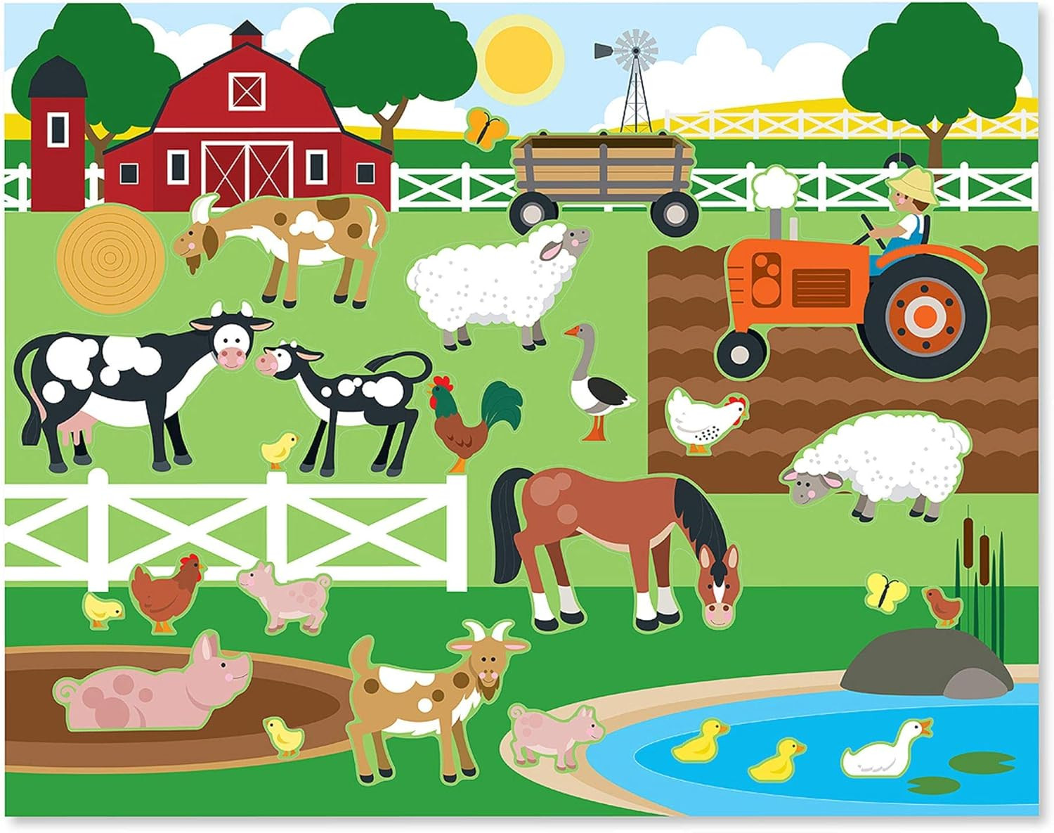 Melissa & Doug Reusable Sticker Pad: Habitats - 150+ Reusable Stickers 7 Ounces - Kids Animal Act... | Amazon (US)