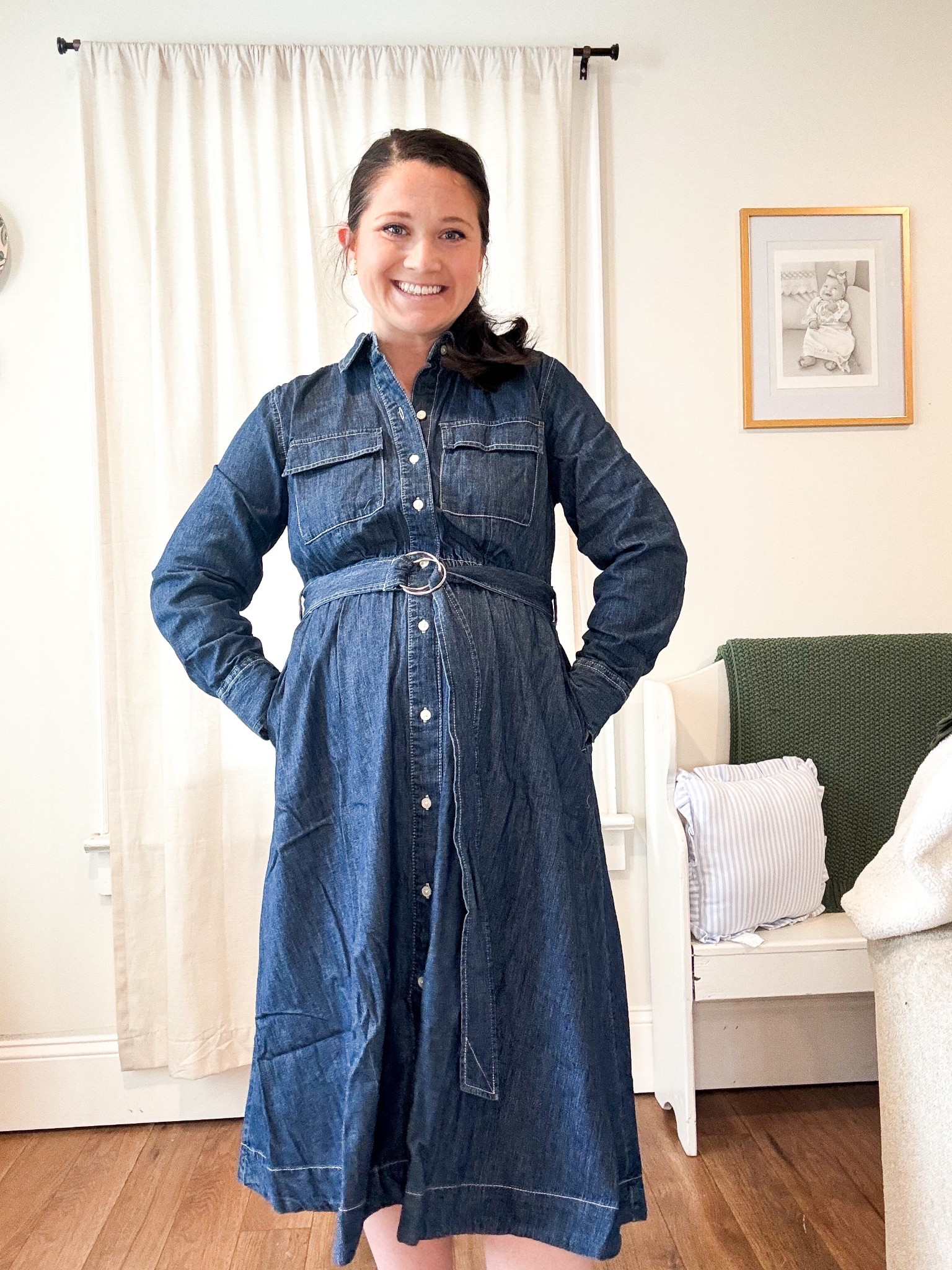 Denim midi dress. New arrivals Walmart 