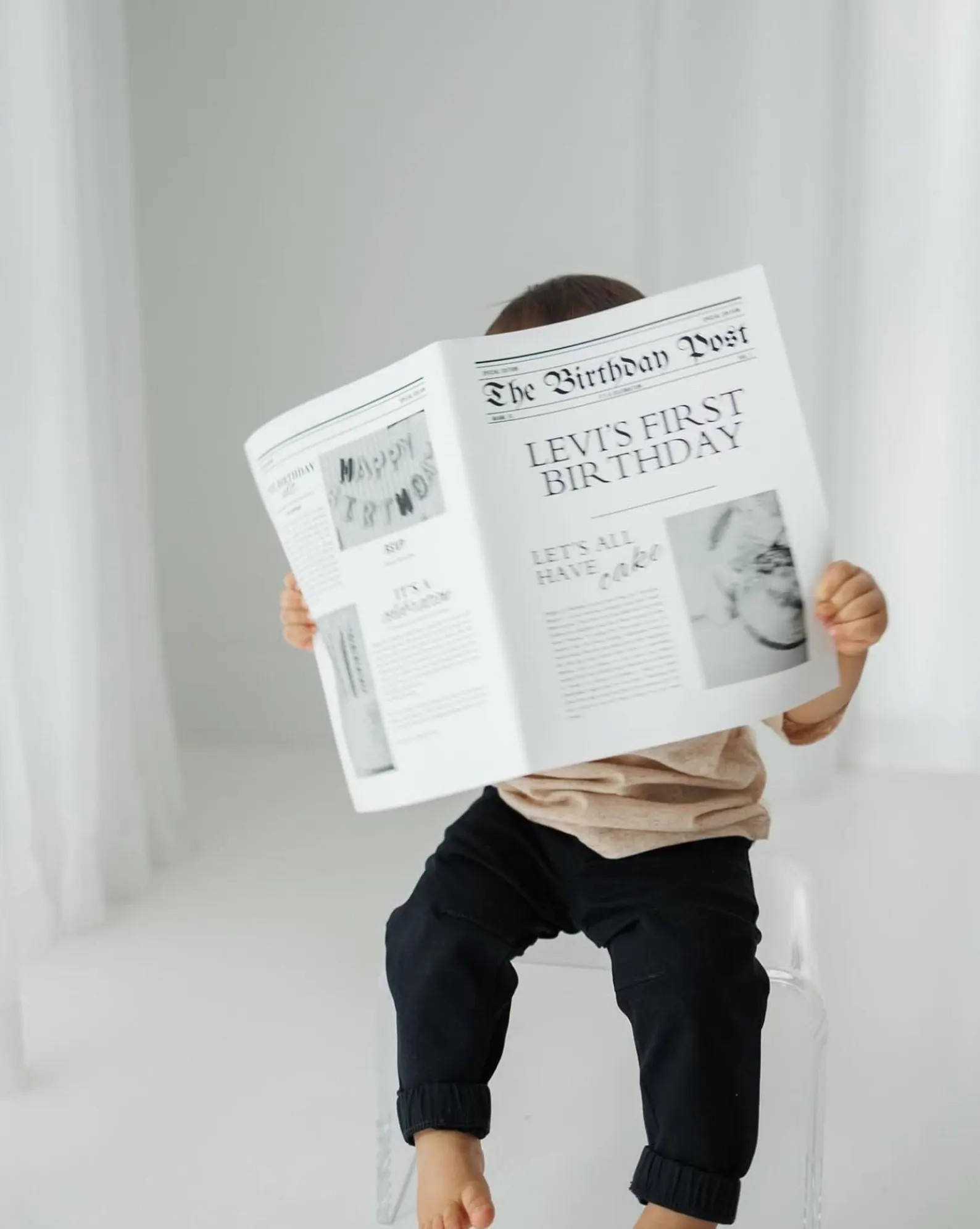 Editable Birthday Newspaper Template: Custom Photo Prop (Digital Download) | Etsy (Global)