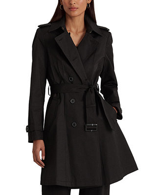 Women's Belted Water-Resistant Trench Coat | Macy's