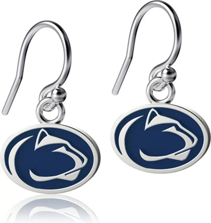 DAYNA DESIGNS Women's Dayna Designs Penn State Nittany Lions Silver Enamel Dangle Earrings | Nord... | Nordstrom