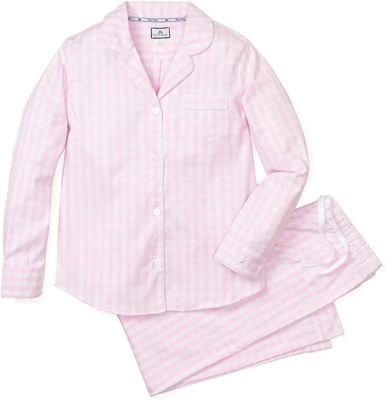 Women's Pink Gingham Pajama Set | Amazon (US)