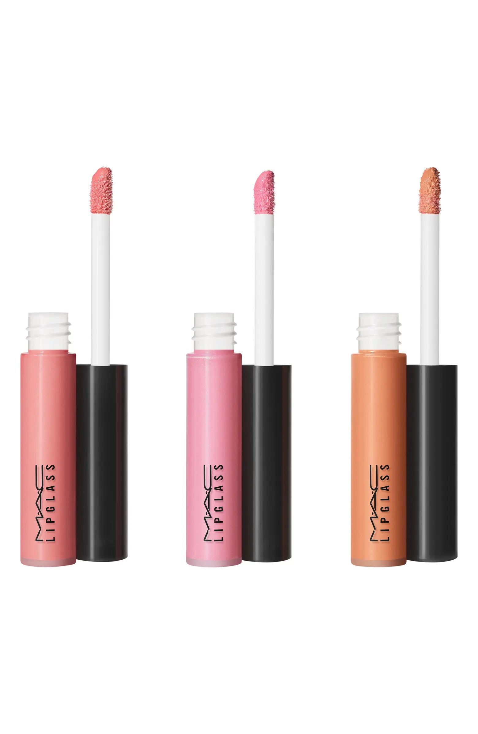 MAC Cosmetics Boldly Bare Mini Lipglass Lip Gloss Set $45 Value | Nordstrom | Nordstrom