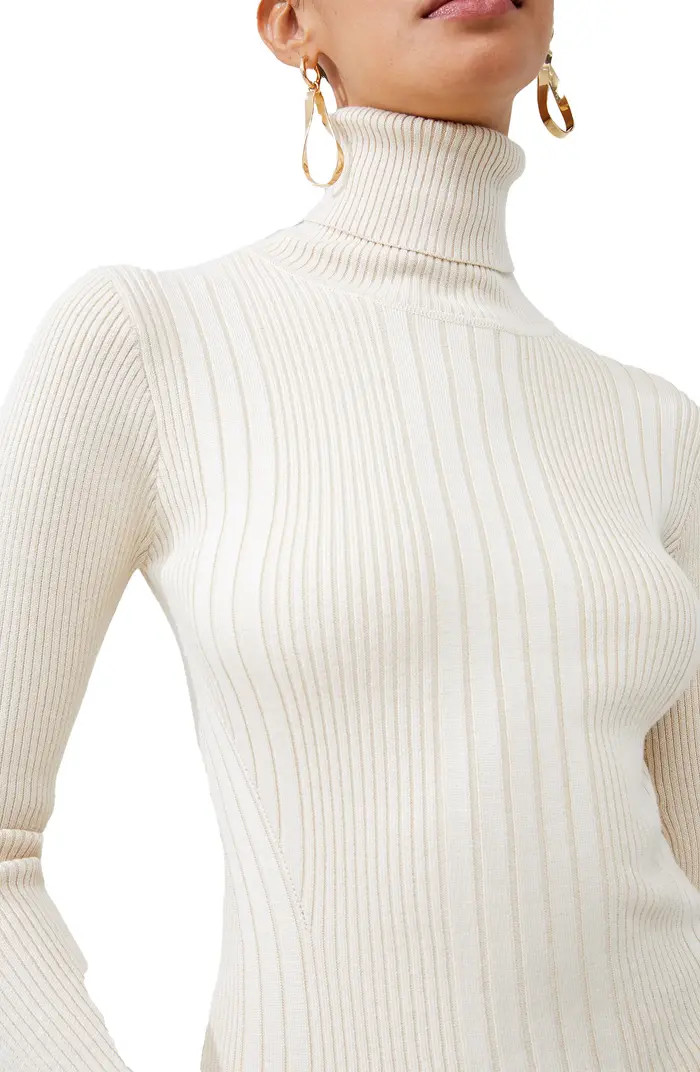 French Connection Mari Rib Stitch Turtleneck Sweater | Nordstrom | Nordstrom