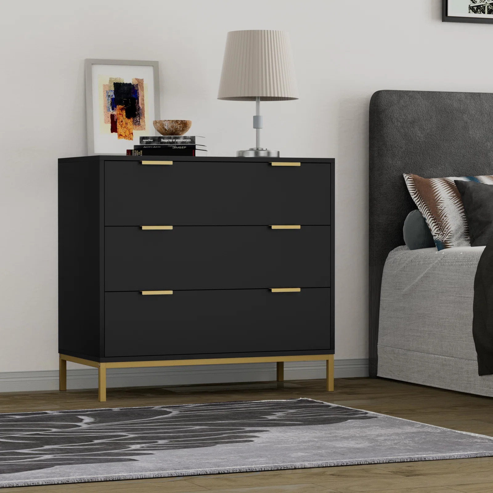 3 Drawer Chest of Drawers for Bedroom Living Room Hallway | Wayfair North America