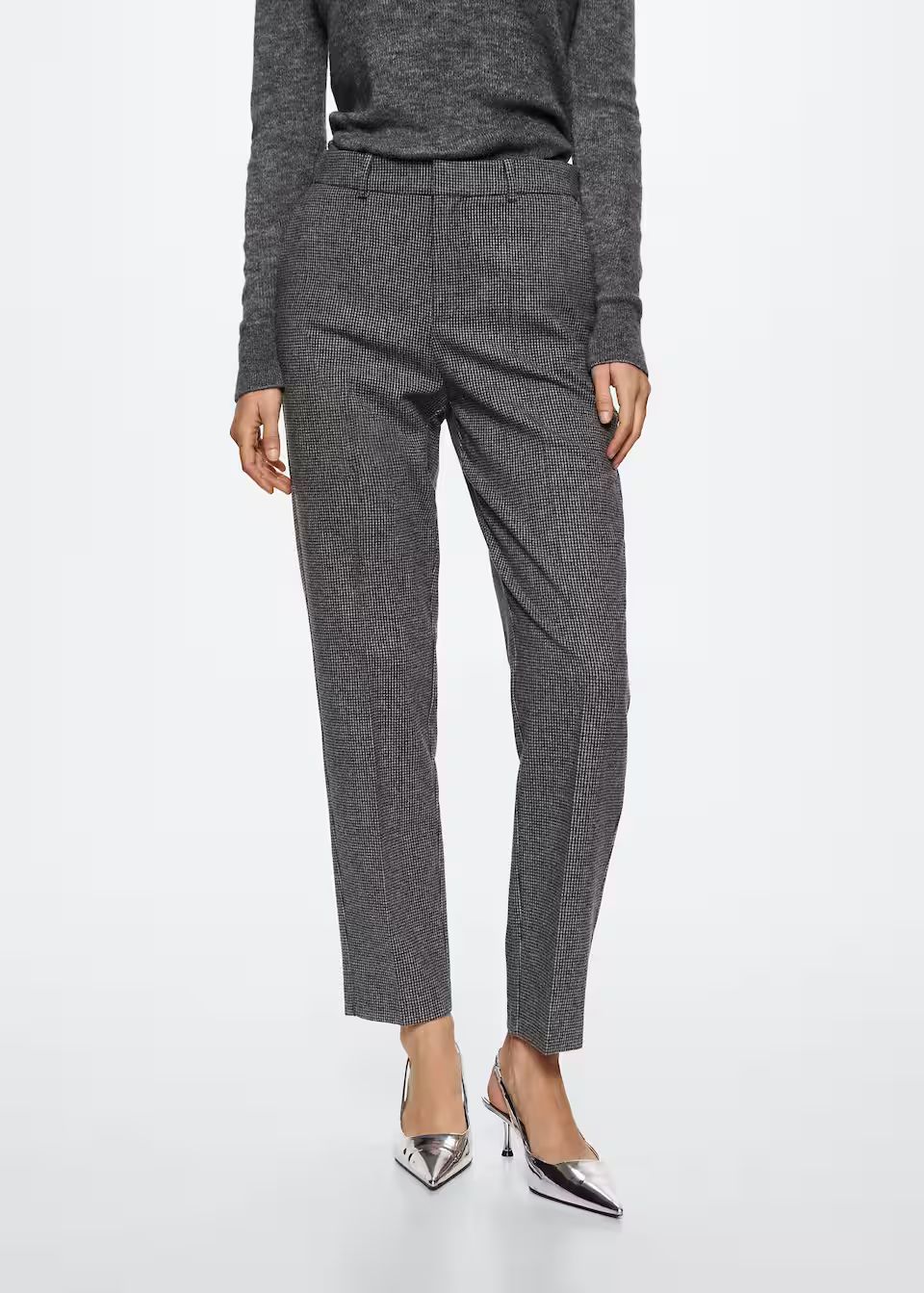 Skinny wool suit pants -  Women | Mango USA | MANGO (US)