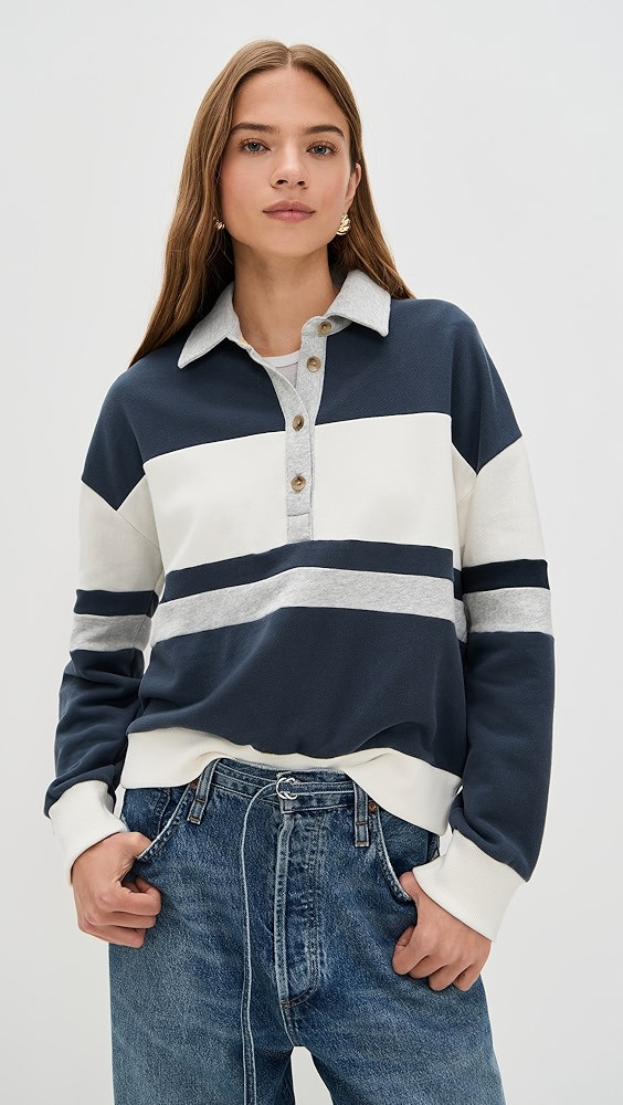High Standard Fleece Rugby Top | Shopbop
