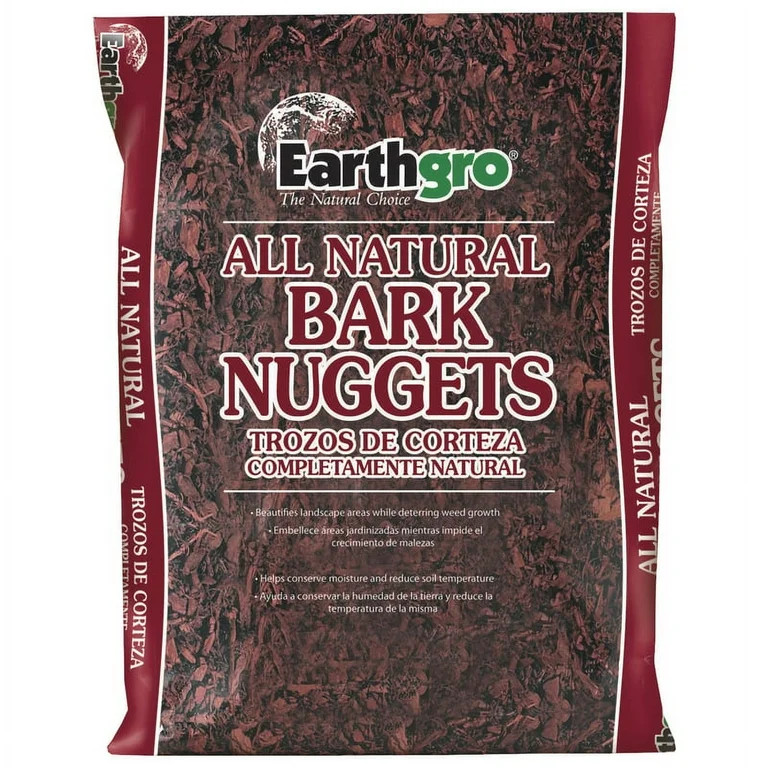 Earthgro Natural Bark Nuggets 2 cu ft | Walmart (US)