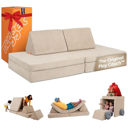 Nugget - The Original Play Couch for Kids - Modular Foam Children's Sofa for Playroom, Imagination, & Creative Open Ended Play - Washable & Convertible Playroom Furniture, Dunebuggy | Amazon (US)