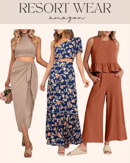 Resort wear, vacation outfits, two piece sets, two piece outfit, amazon resort wear, amazon vacation, vacation style, amazon fashion, amazon style, amazon outfit 

#LTKSeasonal #LTKunder50 #LTKstyletip