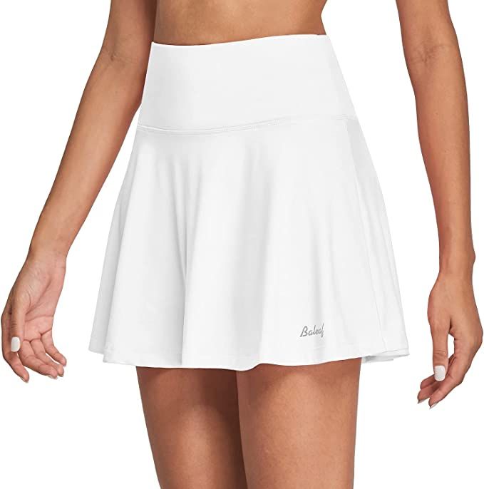 BALEAF Women's High Waisted Tennis Skirt Golf Active Sport Running Skorts Skirts Ball Pockets | Amazon (US)