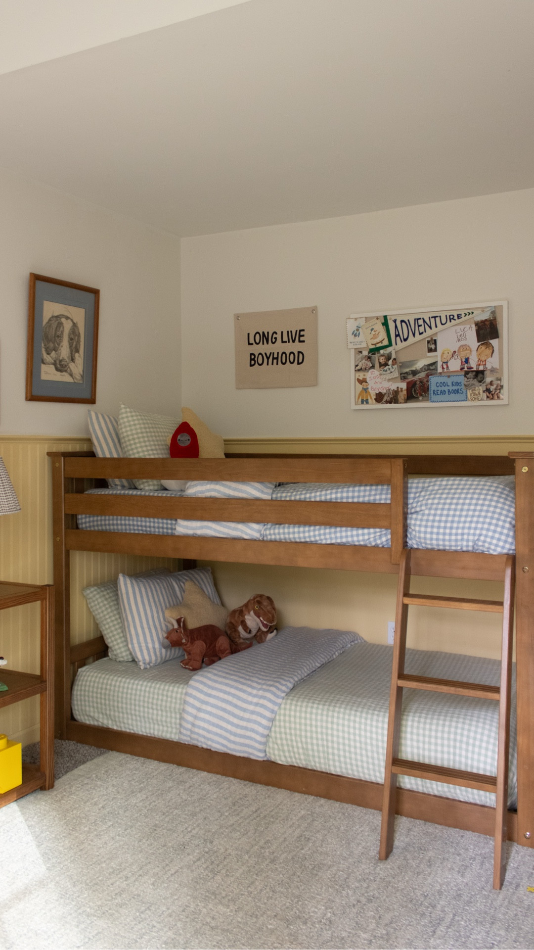 Just upgraded my boys shared room! Added this cute toddler bunk bed, dresser and desk and they now have so much space in their room to play! 💛

#LTKmomlife #LTKHome #LTKKids