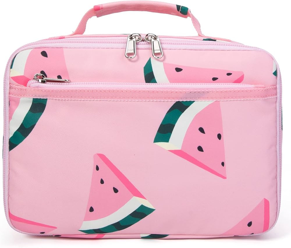 Kids Lunch Box Boys Girls Insulated Lunch Cooler Bag Reusable Lunch Tote Kit for School Travel (W... | Amazon (US)