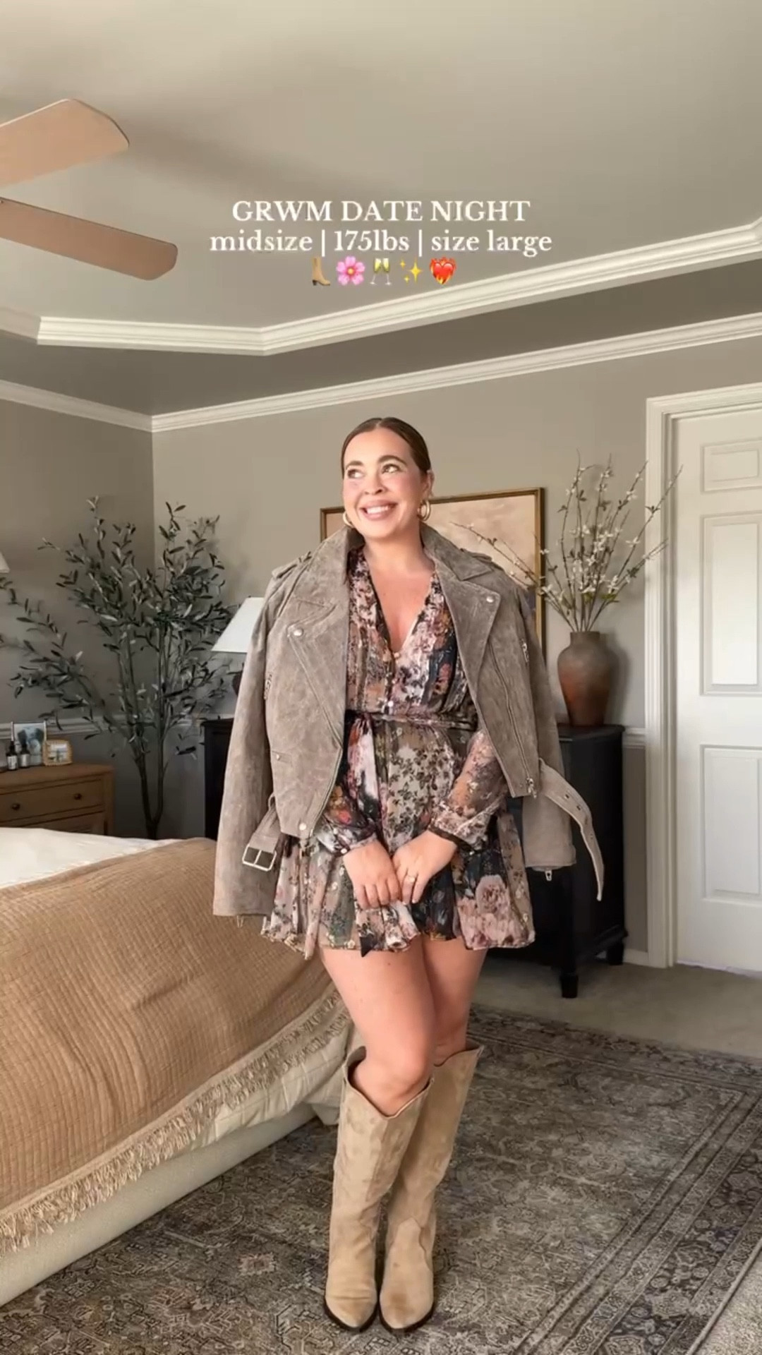 Date Night OOTD 🤎 Lip Combo and sizing details below! 

Wearing a size Large in the dress

Size 12 | Large | 5’4” 

Lip Liner - Love Trap
Lipstick - Kim k.w.
Gloss - Favorite Child 