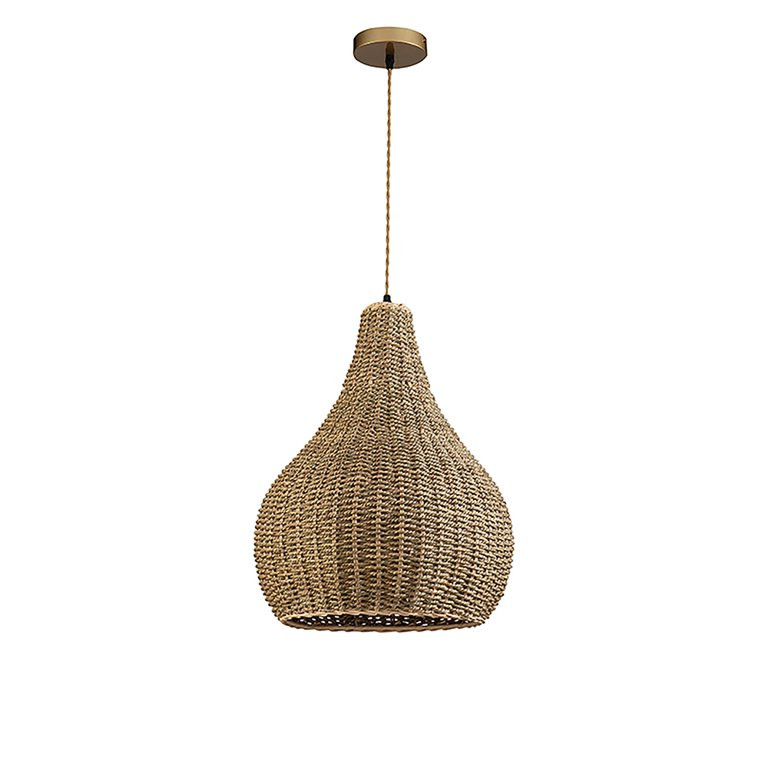 Harthrive Annika Light Teardrop Wicker Rattan Pendant Light | Walmart (US)