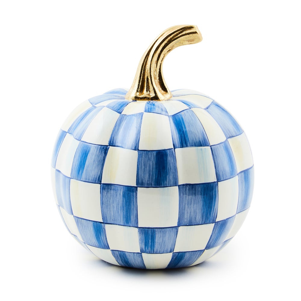 Royal Check Mini Pumpkin | MacKenzie-Childs