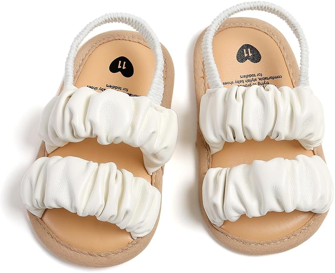 Infant Baby Boys Girls Summer Sandals Party Wedding Dress Flats Shoes Newborn Crib Shoes First Wa... | Amazon (US)