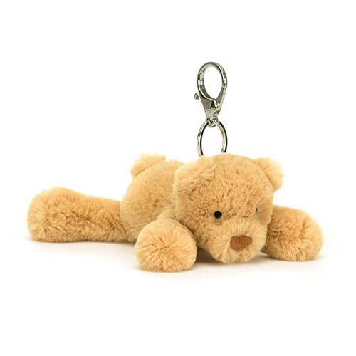 Jellycat Smudge Bear Bag Charm, 3 inches | Teddy Bear Plush Keychain | Great Gift Idea | Amazon (US)