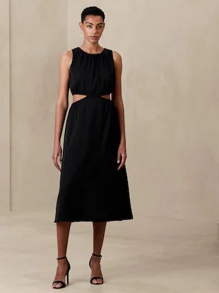 Cutout Midi Dress | Banana Republic Factory