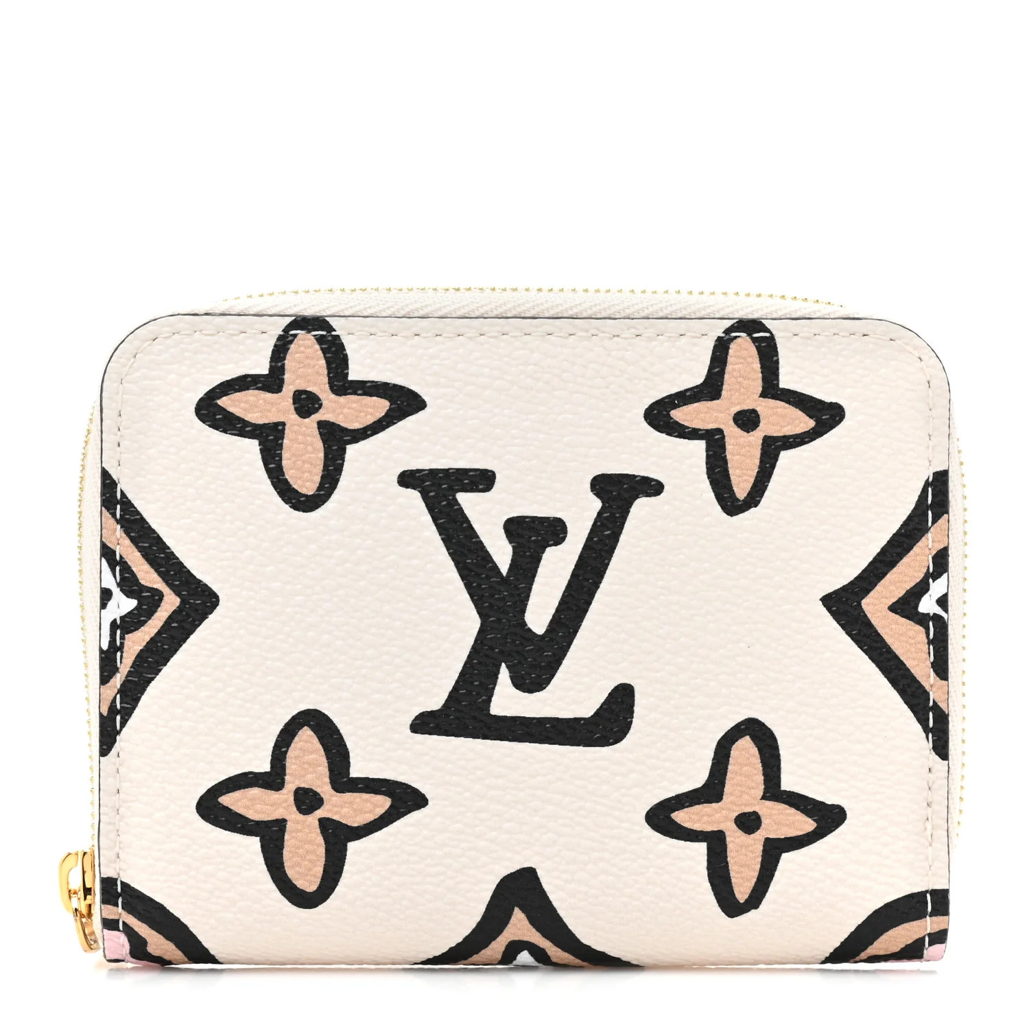 Monogram Giant Wild At Heart Zippy Coin Purse Creme | FASHIONPHILE (US)