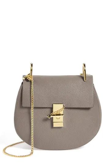 Chloe Drew Leather Shoulder Bag - Grey | Nordstrom