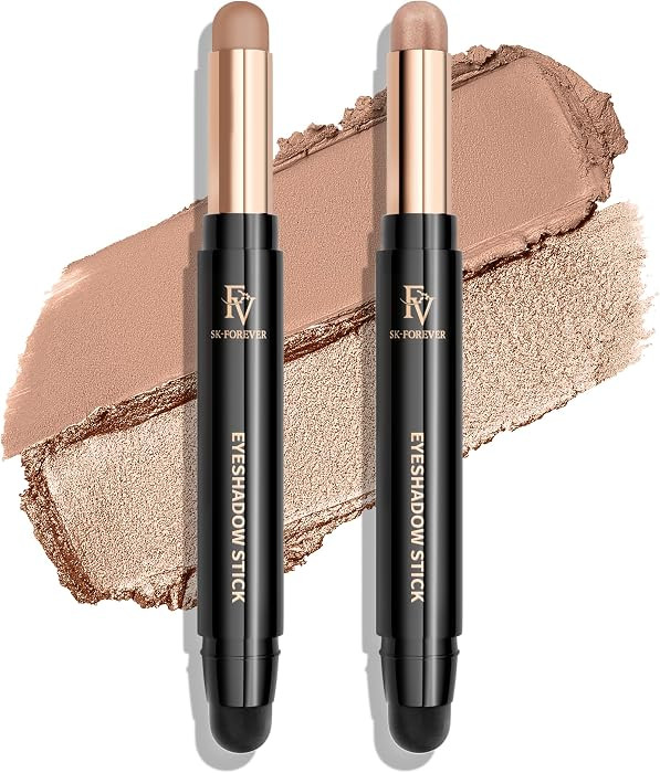FV Waterproof Eyeshadow Stick Duo,Long-Lasting Cream Eye Shadow Makeup Sets, High Pigmented Eyesh... | Amazon (US)