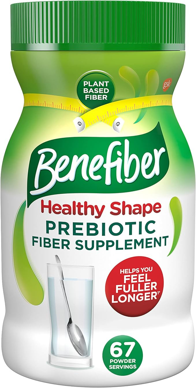 Benefiber Healthy Shape Prebiotic Fiber Supplement Powder for Digestive Health, Daily Fiber Powde... | Amazon (US)