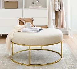 Millie Round Ottoman | Pottery Barn (US)