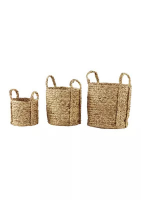 Monroe Lane Coastal Seagrass Storage Basket - Set of 3 | Belk