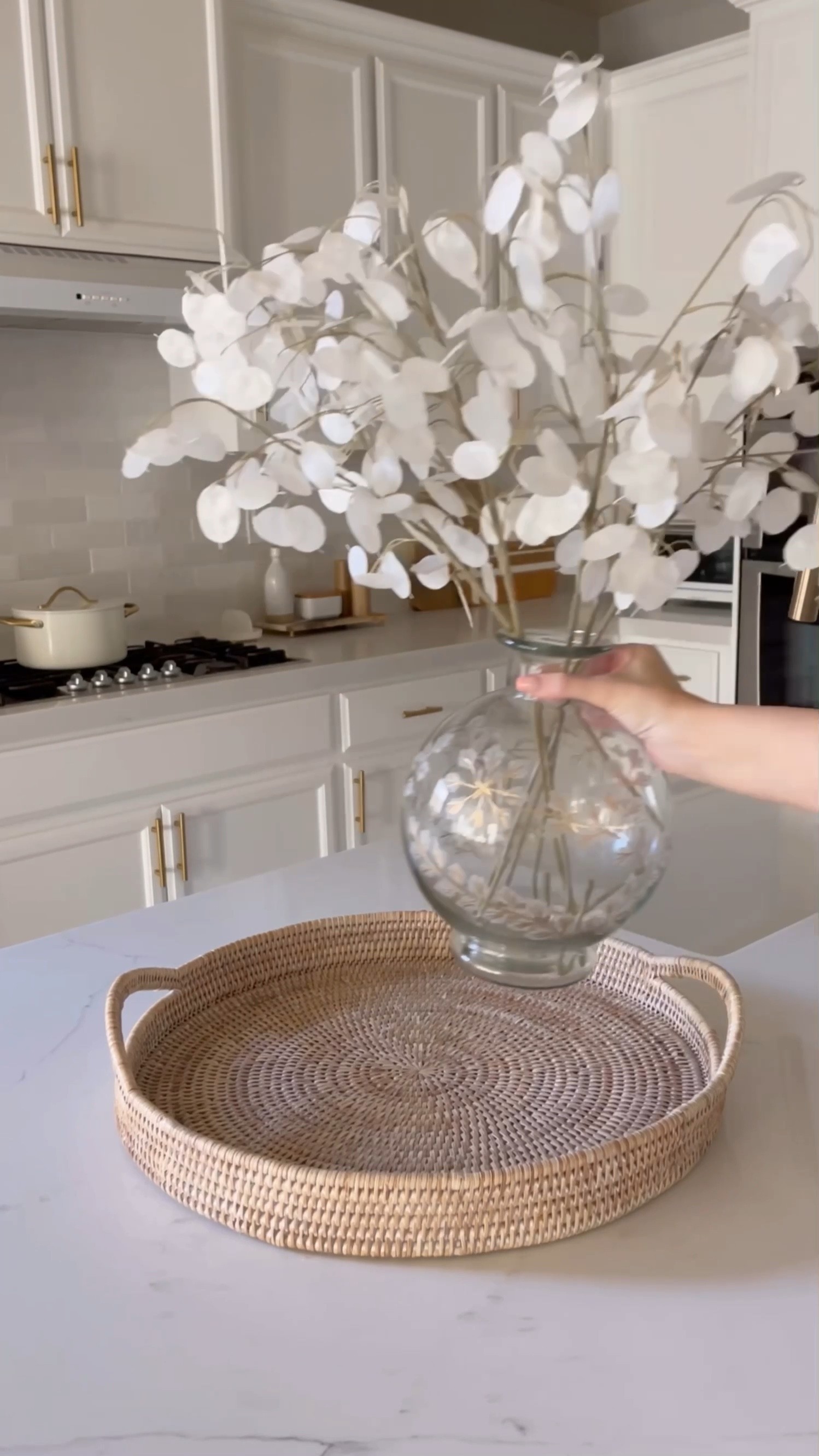 Kitchen tray Styling Reel 

Coastal kitchen, white kitchen, kitchen decor, kitchen styling, white kitchen cabinets, kitchen inspo, kitchen design, coastal decor 

#LTKhome #LTKSeasonal