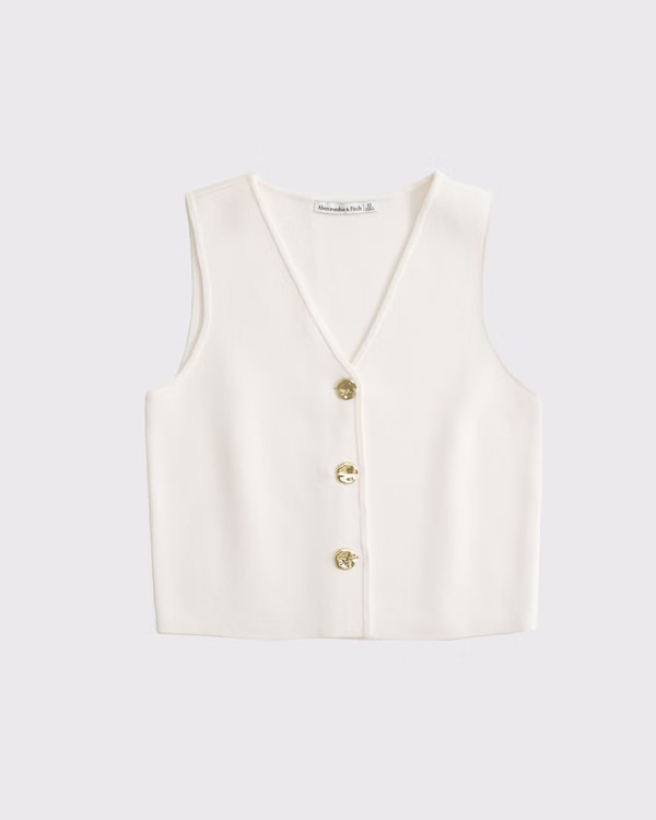 LuxeLoft V-Neck Vest | Abercrombie & Fitch (US)