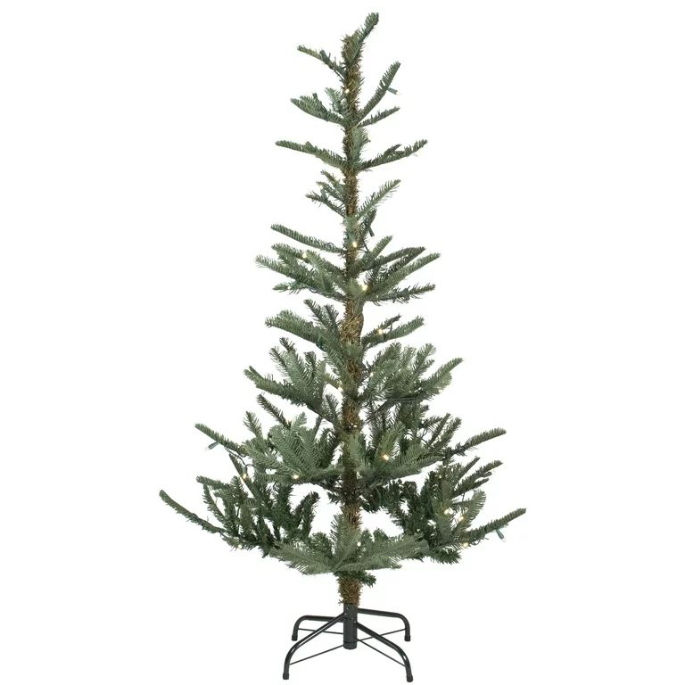 4.5' Pre-Lit LED Layered Nordmann Fir Artificial Christmas Tree, Warm Clear Lights | Walmart (US)