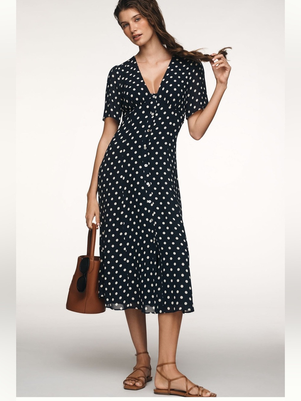 Reformation Lise  polka dot dress | Poshmark