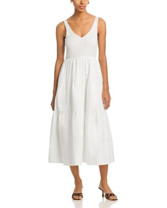 Knit Poplin Midi Dress - Exclusive | Bloomingdale's (AU)