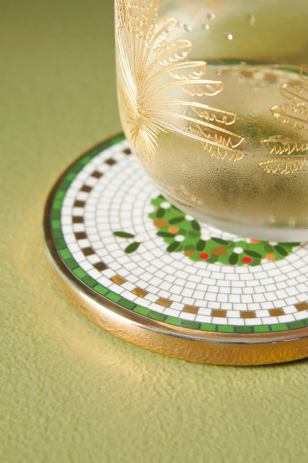 Festive Bistro Tile Coaster | Anthropologie (US)