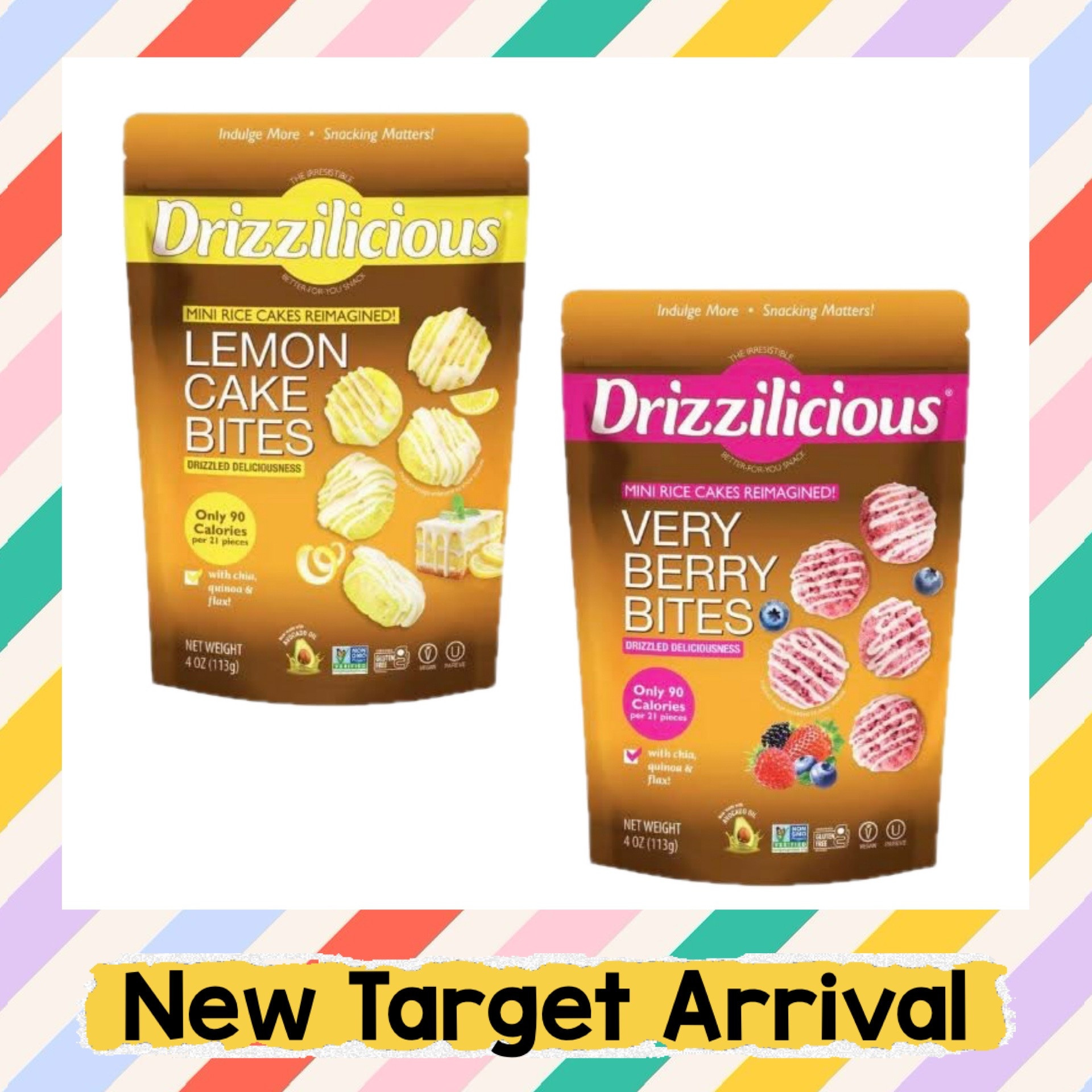 Drizzilicious are the best, and two limited edition flavors just launched at Target!! These have been absolutely flying, so if you would like to get your hands on either the new Lemon Cake Bites or Very Berry Bites, run 💛🩷 So tasty - highly recommend this low in sugar, healthy snack that tastes like a treat!!

#LTKfoodie #LTKSeasonal #LTKHome