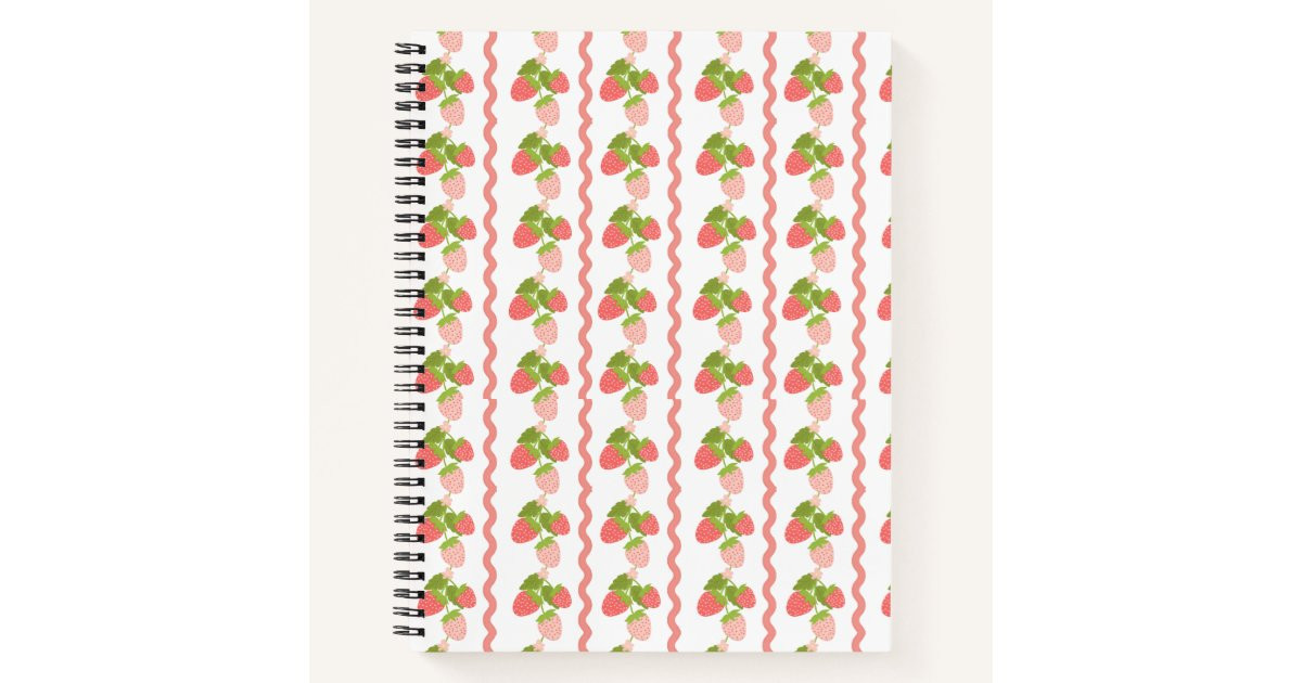 Grandmillenial strawberry pink sweet trendy  notebook | Zazzle | Zazzle