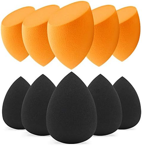 BEAKEY Makeup Sponge, 10 Pcs Latex-free and Vegan Makeup Blender Beauty Sponge, Flawless for Crea... | Amazon (US)